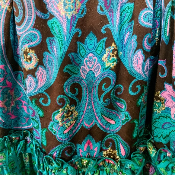 Anna Sui Silk Blend Dress - Size 8 - Picture 6 of 6